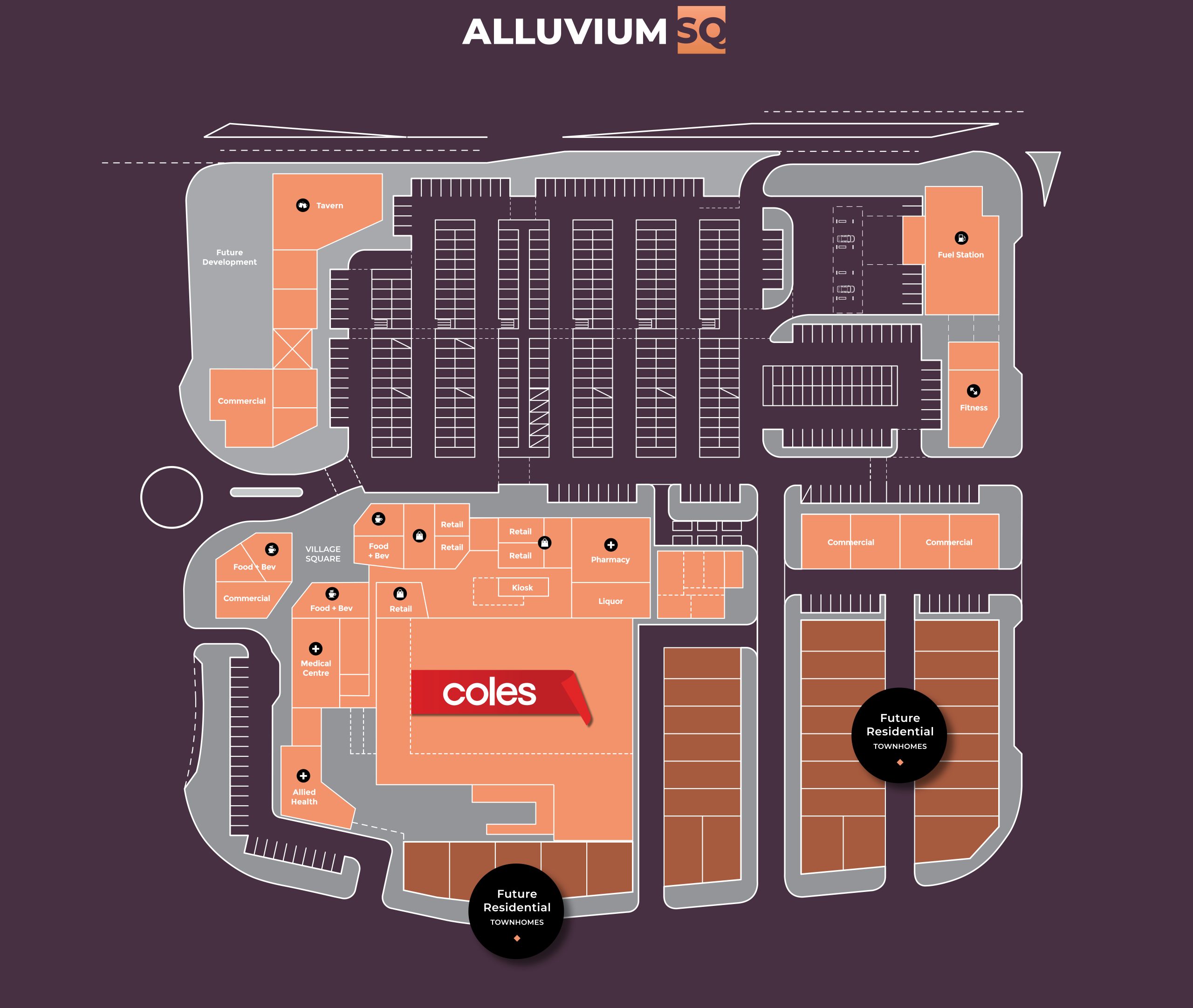 Alluvium Shopping Centre Map
